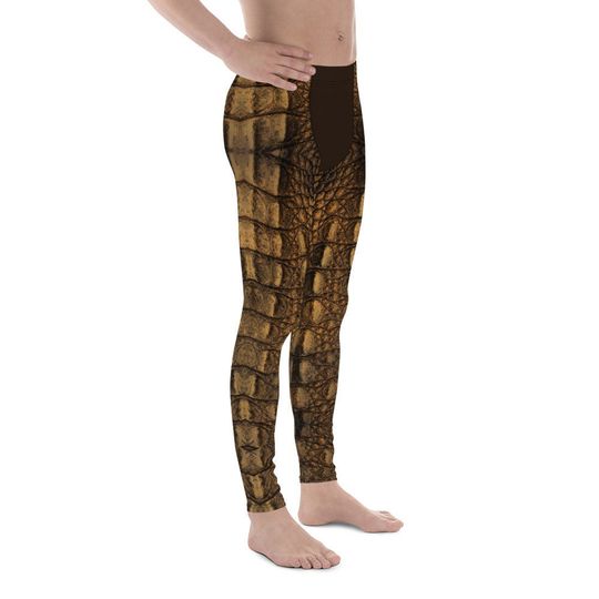 Crocodile Skin Pattern Men's Leggings