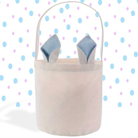 Pink Dinosaur Personalized Easter Basket, Easter Pail, Cute Bunny Ears Easter Gift Basket