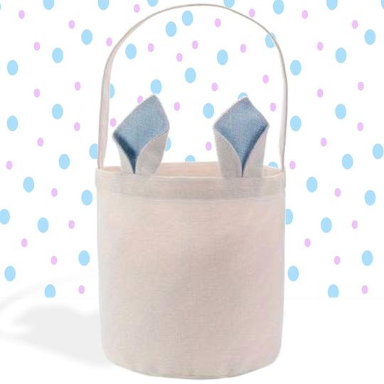 Personalized Easter Basket, Custom Easter Basket, Easter Bunnies & Balloons, Easter Bunny