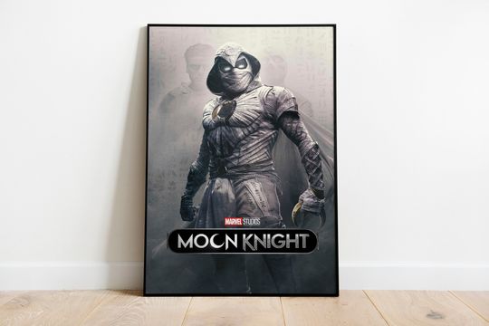 Moon Knight Print 2022 Wall Art, Animation, Home Decor, Pictures, Disney, Marvel