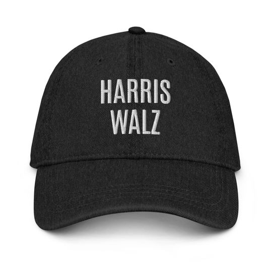 Kamala Harris Hat | Tim Walz Hat | Harris Walz Hat 2024 | Denim Hat 100% Cotton