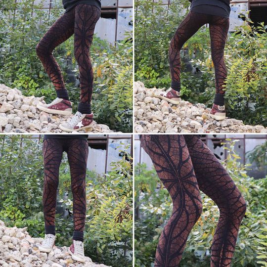 Leggings - Batik - Aridity - brown-ochre brown