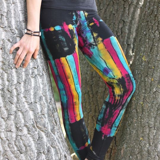 Leggings - Batik - Birch - black - colorful