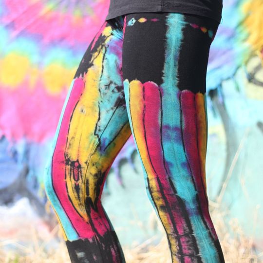 Leggings - Batik - Birch - black - colorful
