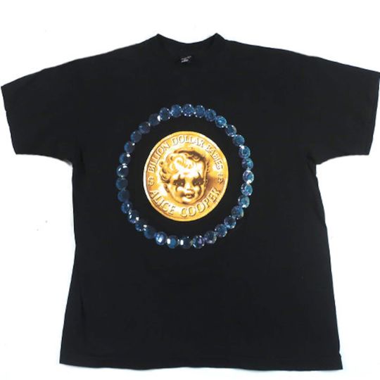 Vintage Alice Cooper T-shirt Billion Dollar Babies Rock Tee