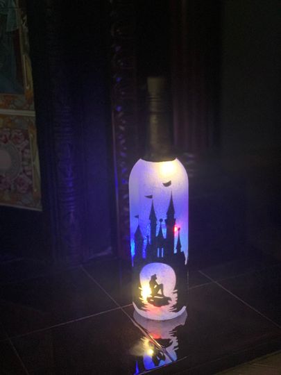 Disney Princess Inspired Bottle Lamp