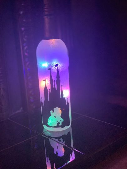 Disney Princess Inspired Bottle Lamp
