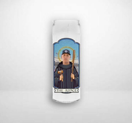 Aaron Judge New York Yankees Prayer Candle