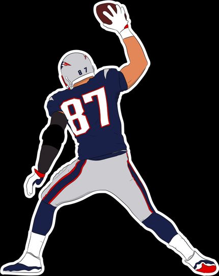 Rob Gronkowski "Spiked" Sticker