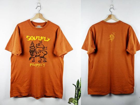 Soulfly Merch Prophecy 2004 Double Side T-shirt Sepultura Cavalera