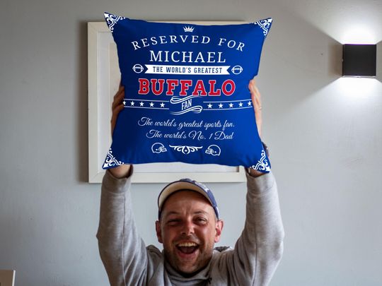 Personalized Buffalo Football Pillow Case: Custom Fan Gift