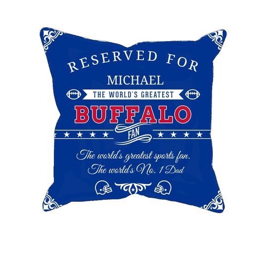 Personalized Buffalo Football Pillow Case: Custom Fan Gift