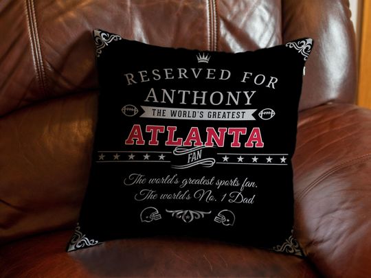 Personalized Atlanta Falcons Pillow Case: Custom Football Fan Gift