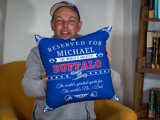 Personalized Buffalo Football Pillow Case: Custom Fan Gift