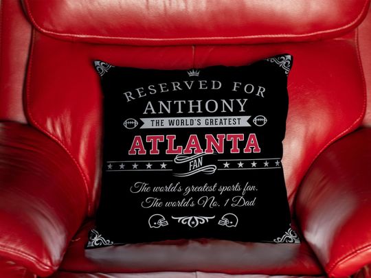 Personalized Atlanta Falcons Pillow Case: Custom Football Fan Gift