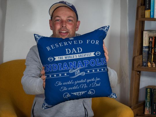 Personalized Indianapolis Football Pillow Case, Colts Fan Gift