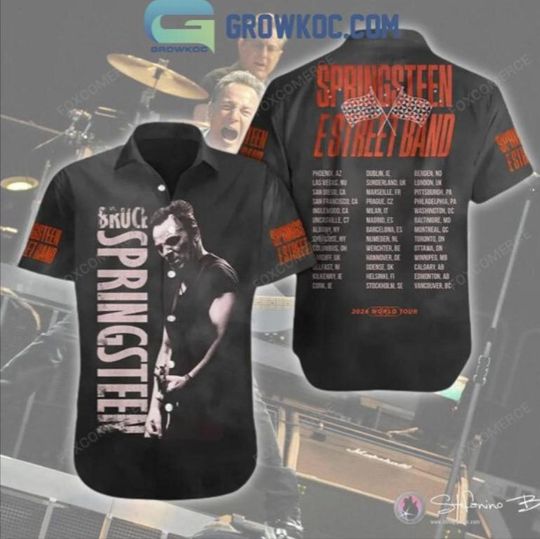 Bruce Springsteen and The E Street Band World Tour Hawaiian Shirt