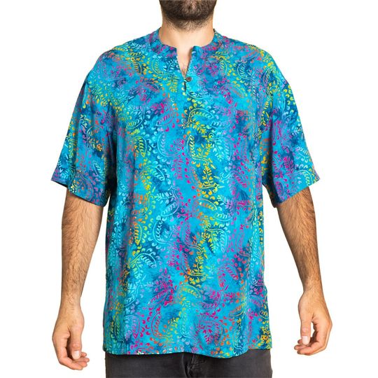 SHIRT batik design without collar | 100% natural viscose