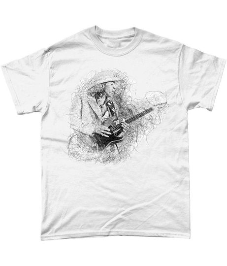 Stevie Ray Vaughan Sketch T Shirt