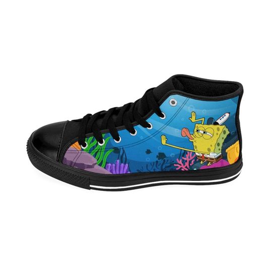 Spongebob Square High Top Shoes Sneakers