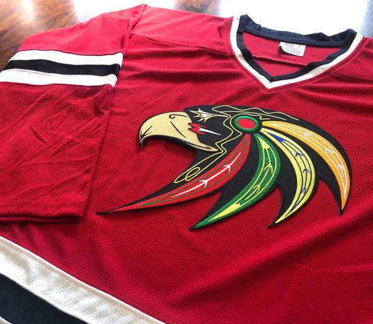 Hockey Jerseys with Hawk Crest - We Customize with Player Name and Number