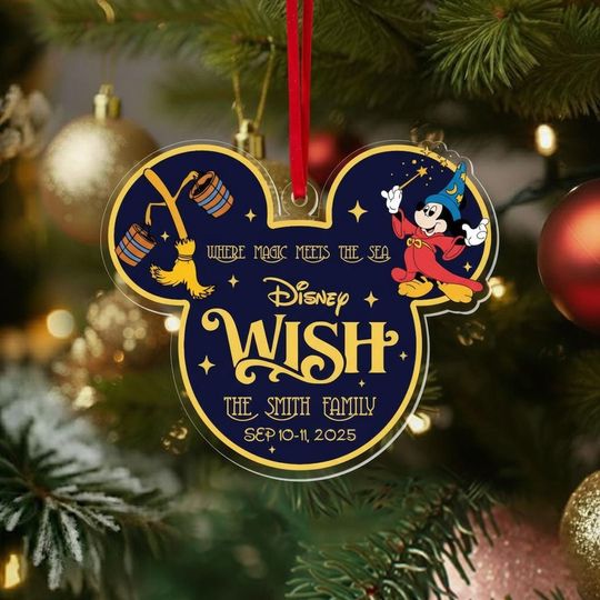 Personalized Disney Cruise Ship Ornament, Custom Disney Cruise Line Door Decor