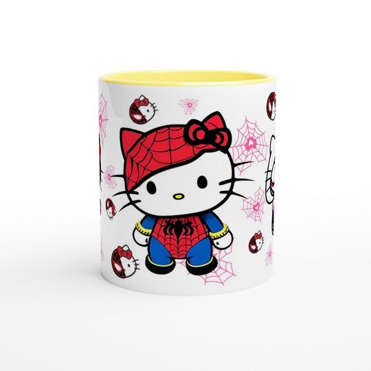 Valentine's Day Spider Gwen kitty, Spider Hello Kitty Coffee Mug