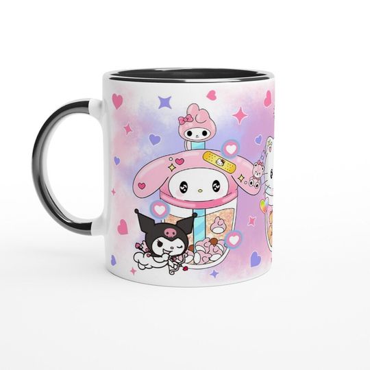 Cute Hello Kitty and Friends Kuromi Coffee Mug
