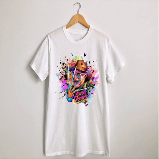 Freddy Krueger T-Shirt, Nightmare On Elm Street Movie Shirt, Halloween Shirt, Unisex Shirt, Polyester Shirt, Graphic,  T-Shirt, Shirt, Tee