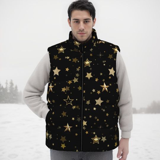 Stars Sleeveless Jacket | Winter Clothing | Gift Ideas