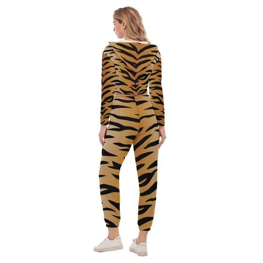 Crop Hoodie Sports Suit Tiger print, Tiger sports set, Tiger sports set, Animal print, Safari sports set, Safari animals, gift