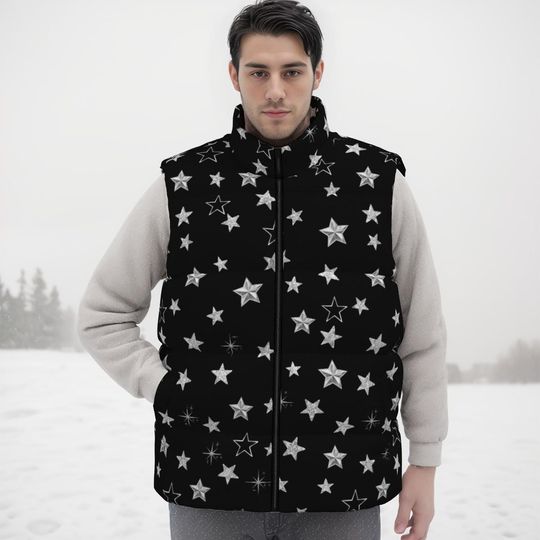 Stars Sleeveless Jacket | Winter Clothing | Gift Ideas