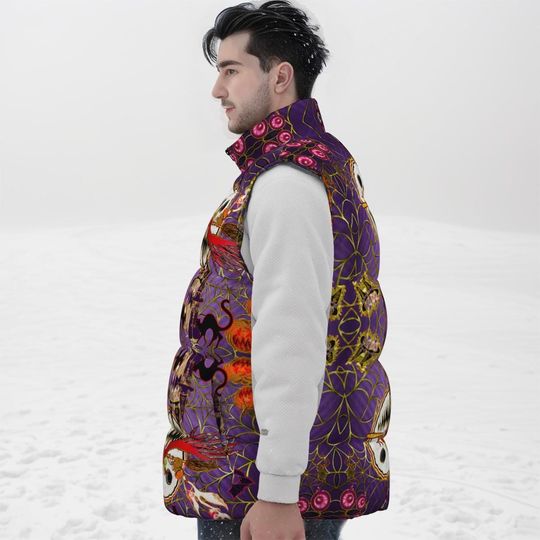 Plus size down vest Halloween Sleeveless Jacket | Winter Clothing | Gift Ideas