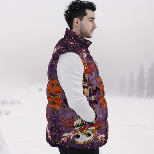 Plus size down vest Halloween Sleeveless Jacket | Winter Clothing | Gift Ideas