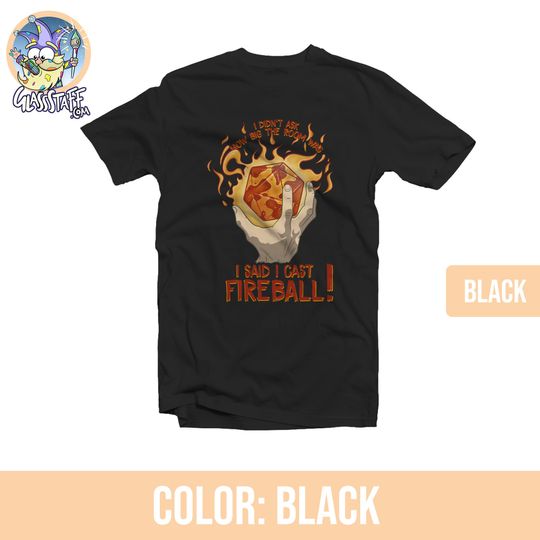 I Cast Fireball D20! shirt | Spellcaster | DnD | Gifts for dnd