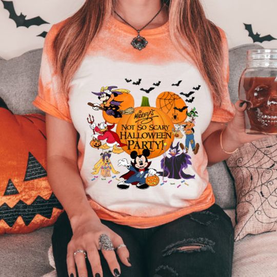 Disney Halloween Bleached 3D T-shirt