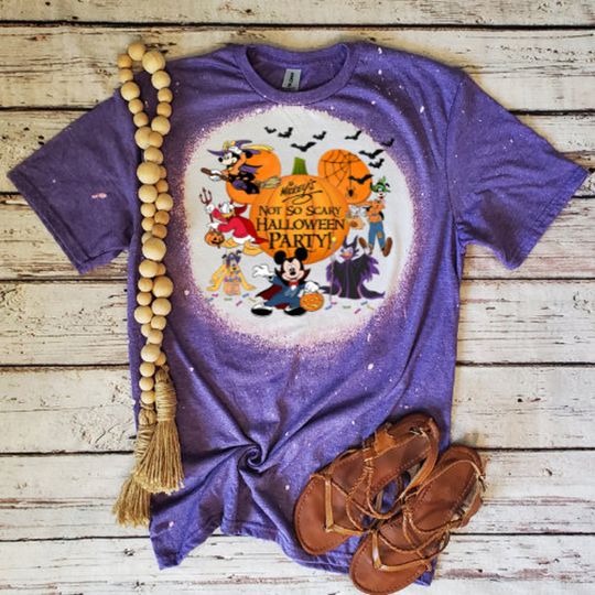 Disney Halloween Bleached 3D T-shirt