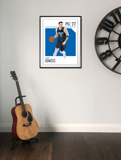 Luka Doncic Art Print: Pop Surrealism Mavericks Poster