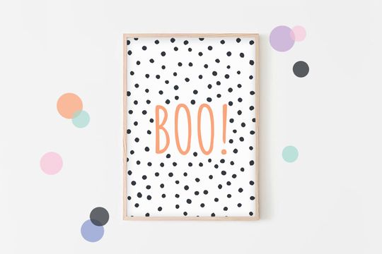 Boo! -  Halloween Decor, Poster Print, Wall Art