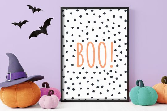 Boo! -  Halloween Decor, Poster Print, Wall Art