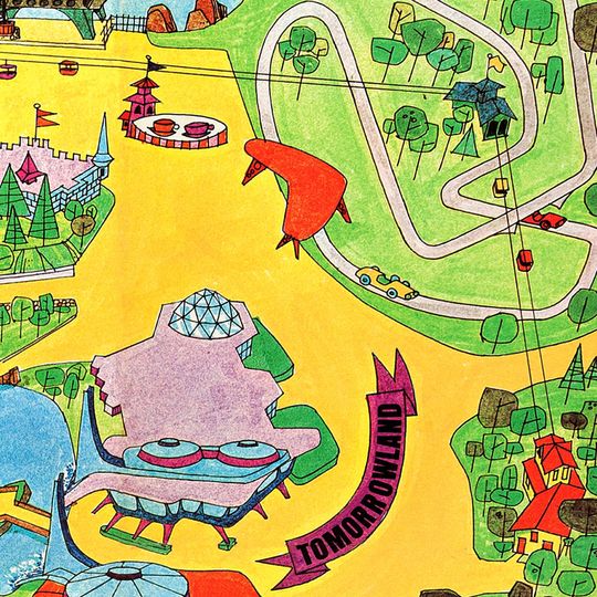 Magic Kingdom Map 1971 Disneyland Vintage Poster