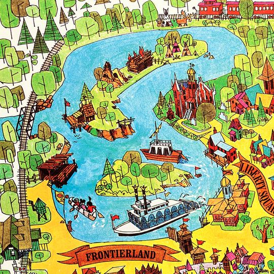 Magic Kingdom Map 1971 Disneyland Vintage Poster