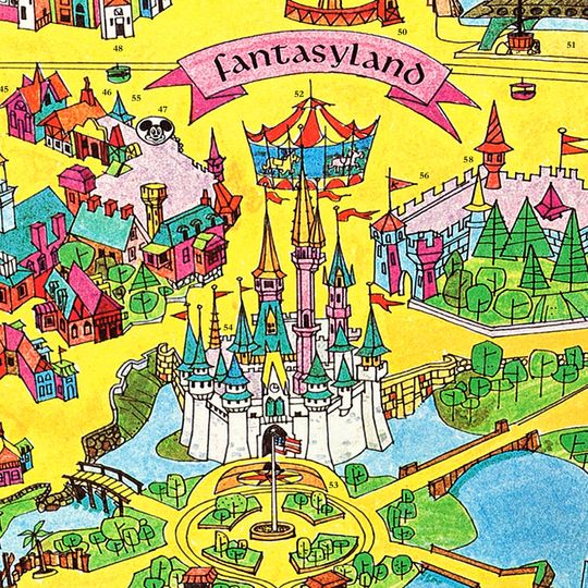 Magic Kingdom Map 1971 Disneyland Vintage Poster