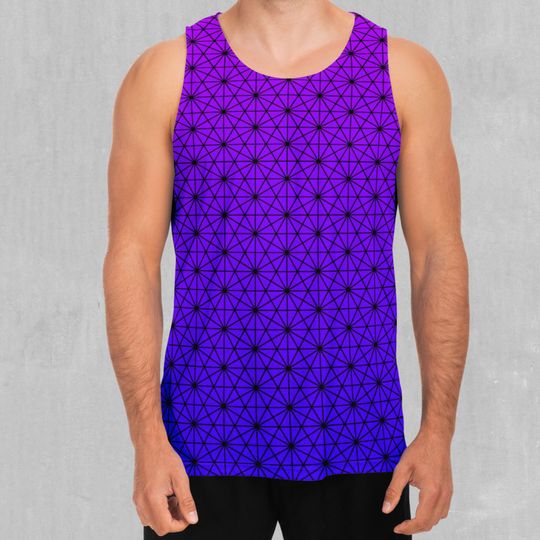 Star Net (Ultraviolet) Men's Tank Top Muscle Sleeveless Shirt