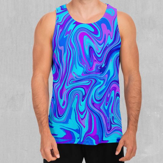 Vapor Drip Psychedelic Men's Tank Top Muscle Sleeveless Shirt