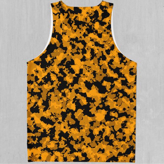 Stinger Yellow Camo Men's Tank Top Muscle Sleeveless Shirt