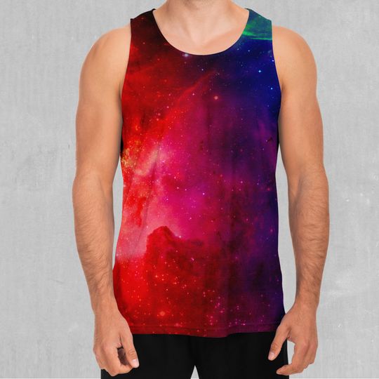 Supernova Space Galaxy Men's Tank Top Muscle Sleeveless Shirt