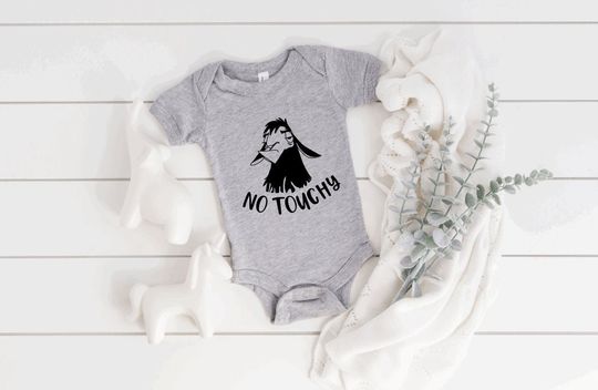 NO TOUCHY baby onesie, Emperors New Groove