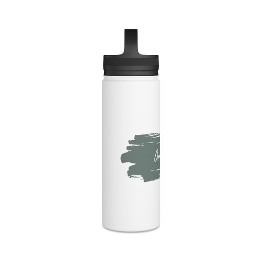 Generator Stainless Steel Water Bottle, Handle Lid, Moss