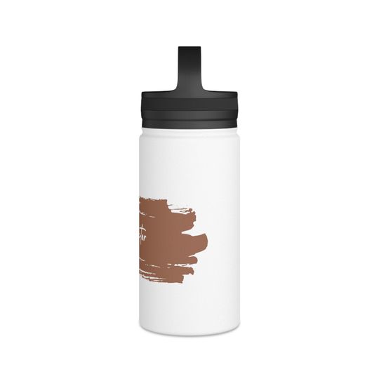 Projector Stainless Steel Water Bottle, Handle Lid, Rust